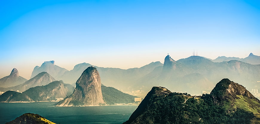 Panoramic View of Sugarloaf Mountain and Rio de Janeiro Skyline