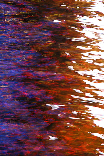 Abstract colorful water ripples with vibrant reflections