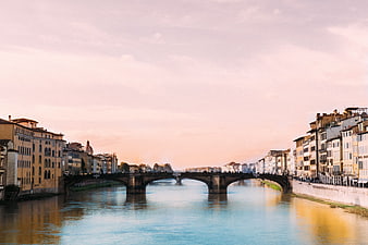 Ponte Vecchio Florence Sunset River View