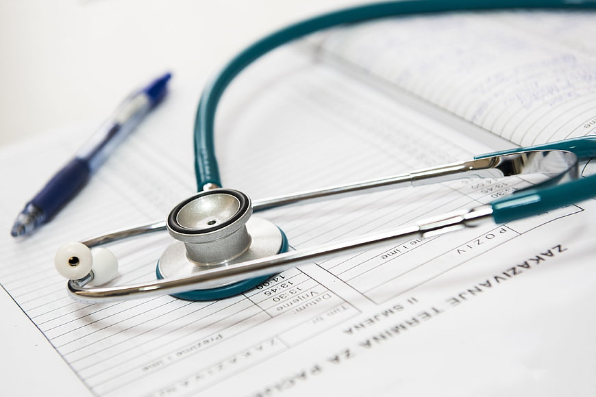 Stethoscope on Medical Appointment Form