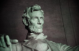 Close-up of Abraham Lincoln Memorial Statue