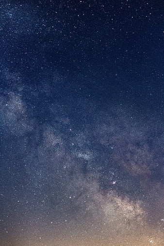 Milky Way Galaxy in Night Sky with Stars