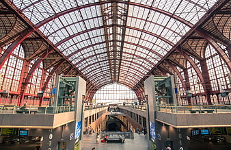 Antwerp Central Station Interior Architecture Belgium