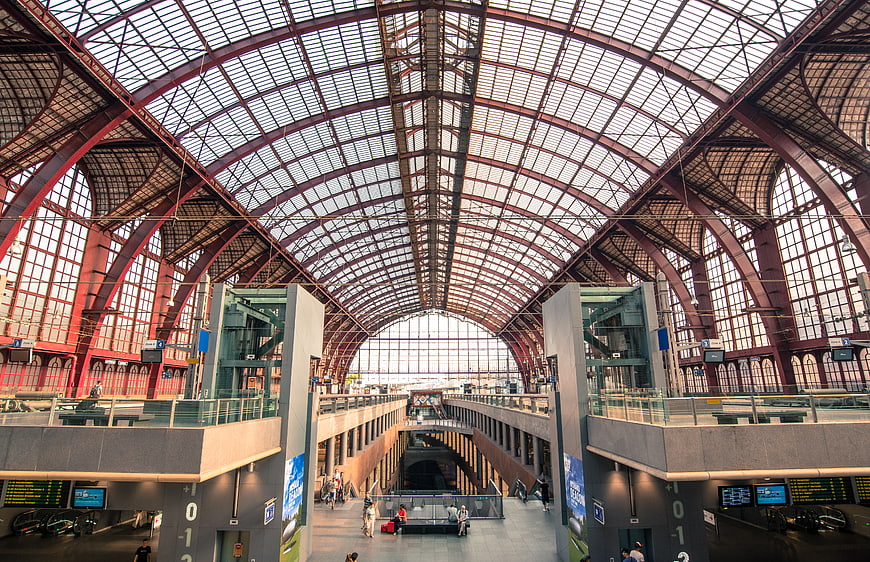 Antwerp Central Station Interior Architecture Belgium