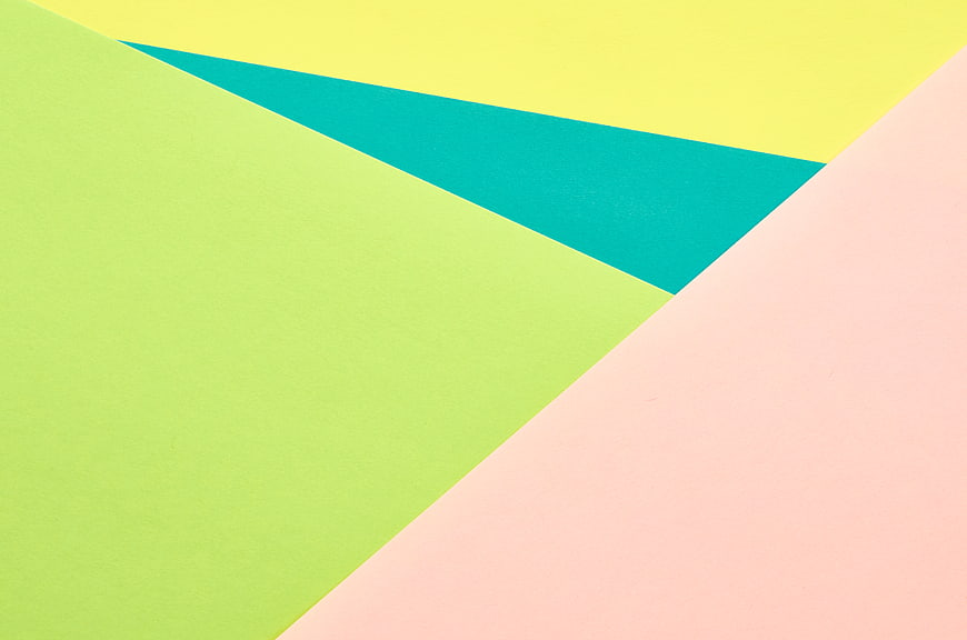Abstract Geometric Background with Colorful Paper Shapes