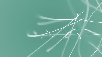 Abstract glowing white lines on teal background