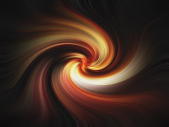 Abstract fiery spiral swirl background with motion blur