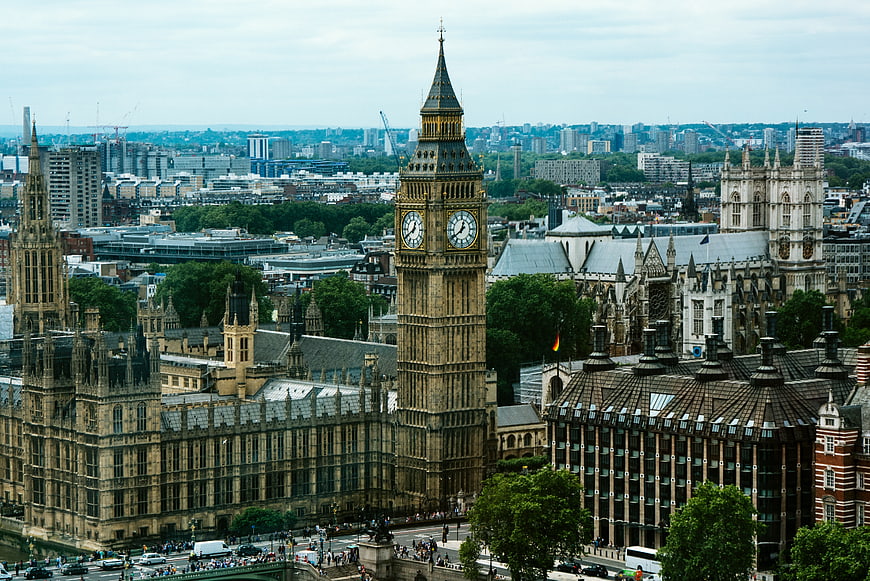 Big Ben and Houses of Parliament London Skyline
