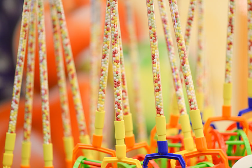 Colorful Hanging Candy Tubes for Party Decoration