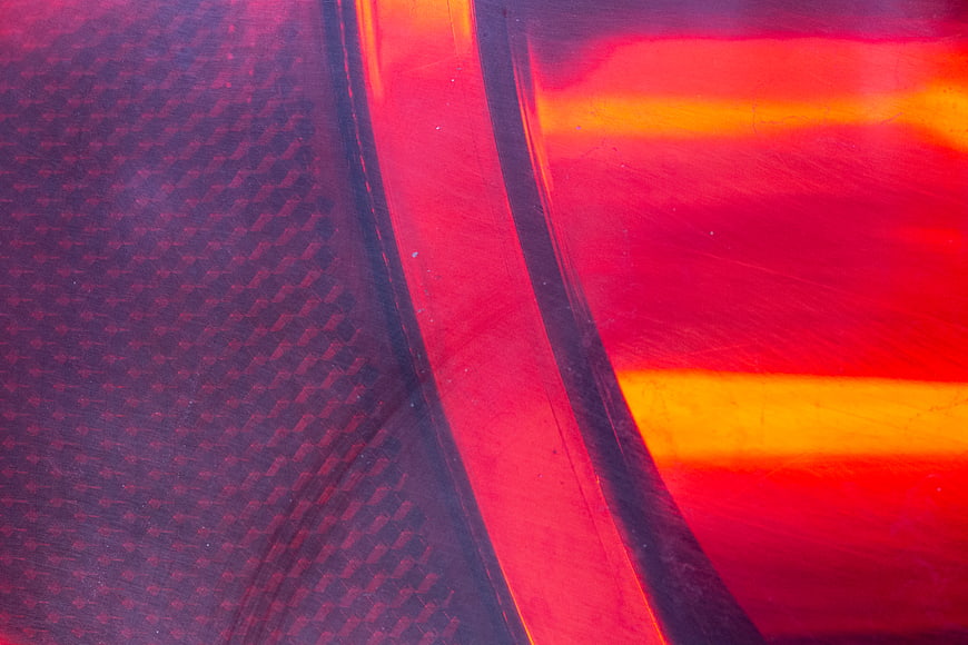 Abstract red and orange glowing texture with geometric pattern