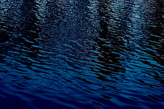 Dark Blue Water Ripples Abstract Texture Background