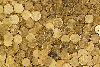 Pile of Euro Coins Background Texture