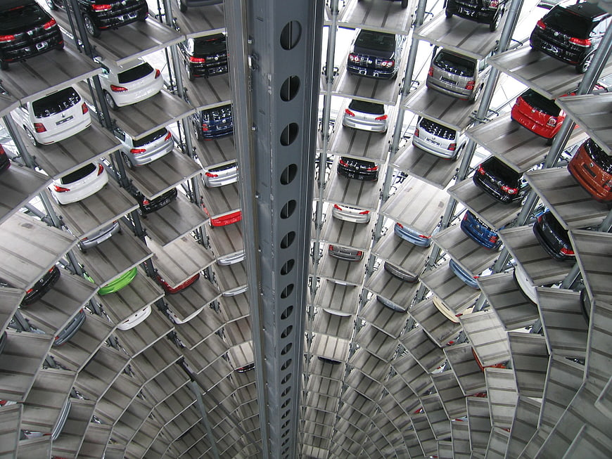 Automated Spiral Car Parking Tower System