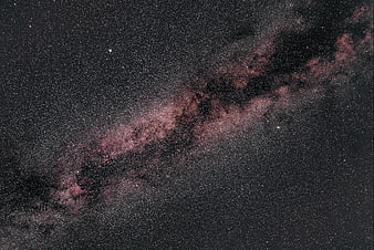 Milky Way Galaxy Diagonal Night Sky Astrophotography