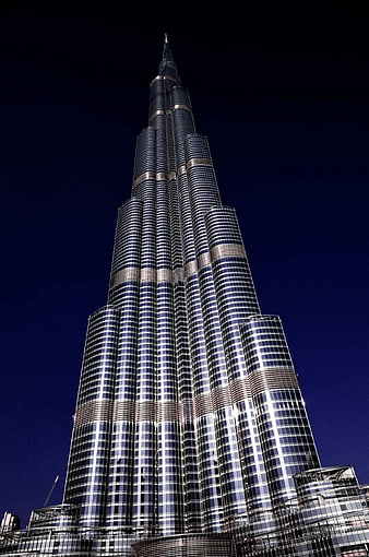 Burj Khalifa Night Skyline Dubai Architecture
