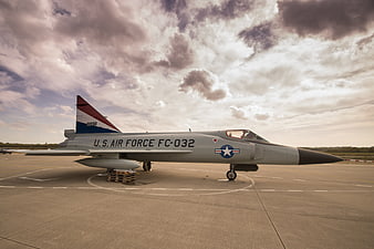 U.S. Air Force F-100 Super Sabre on Tarmac