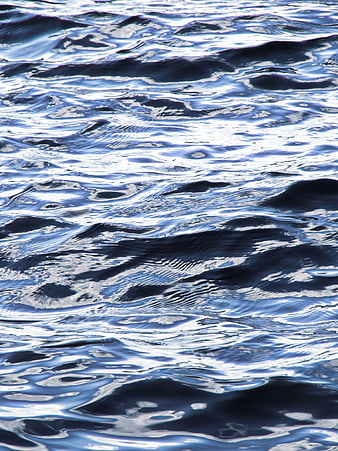 Close-up of rippling blue water surface with natural texture