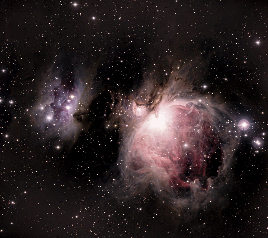 Stunning Deep Space Nebula with Star Clusters and Cosmic Dust