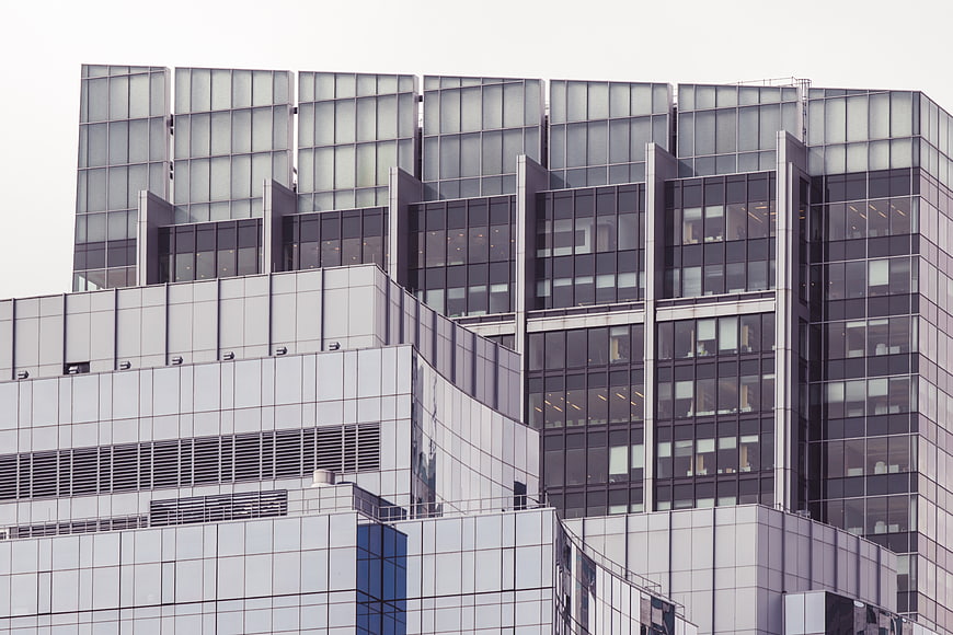 Modern Glass Office Building Architecture Exterior