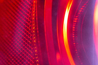Abstract Red Geometric Pattern with Glowing Orange Light