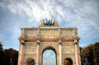 Arc de Triomphe du Carrousel in Paris, France