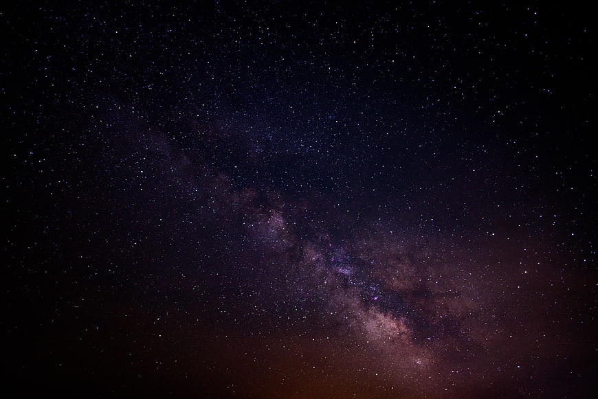 Milky Way Galaxy Night Sky with Stars and Nebula