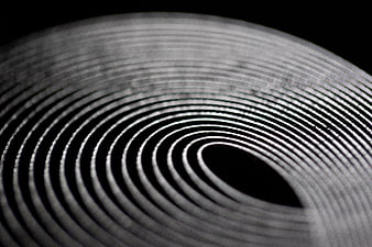Abstract black and white concentric rings pattern background
