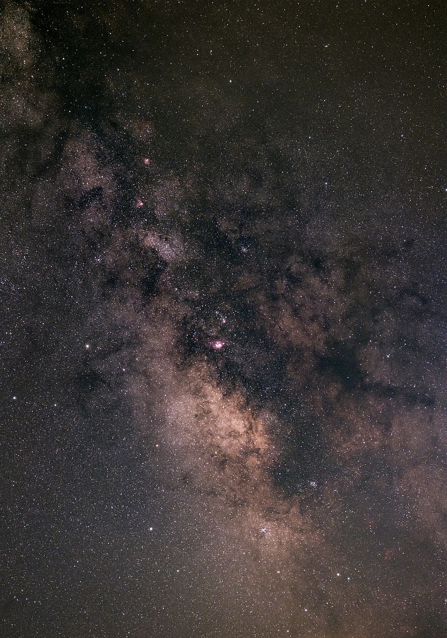 Milky Way Galaxy Night Sky with Stars and Nebula