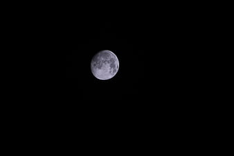 Full Moon in the Night Sky