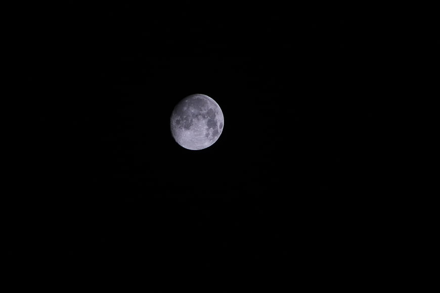 Full Moon in the Night Sky