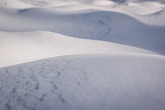 Abstract Winter Snow Dunes with Soft Shadows and Texture
